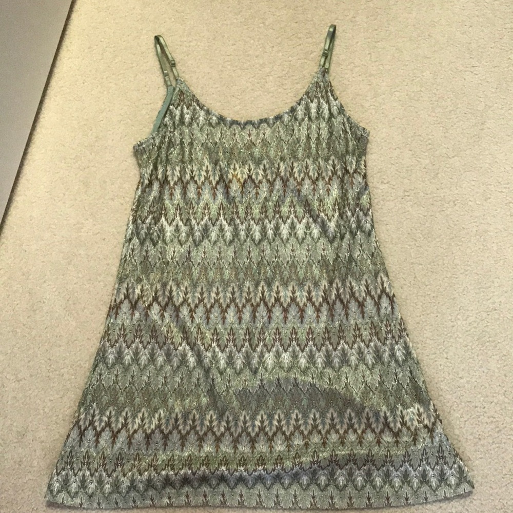 NWOT Green sheer tank top